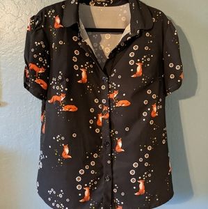 eShakti size 14 Fox & Daisy blouse, puff sleeves